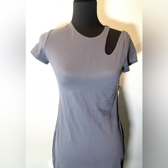 Susana Monaco Maya Cut Out Shoulder Dress 20" Size Small NWT - Picture 3 of 9